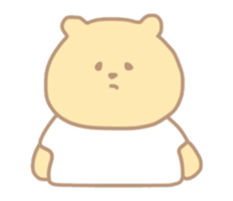 The bear which put on a t-shirt. sticker #10961497