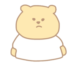 The bear which put on a t-shirt. sticker #10961498