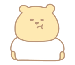 The bear which put on a t-shirt. sticker #10961499