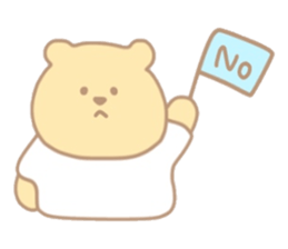 The bear which put on a t-shirt. sticker #10961501