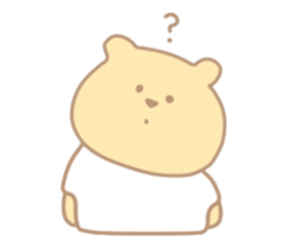 The bear which put on a t-shirt. sticker #10961503