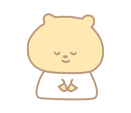 The bear which put on a t-shirt. sticker #10961506