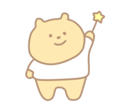 The bear which put on a t-shirt. sticker #10961507