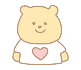 The bear which put on a t-shirt. sticker #10961508