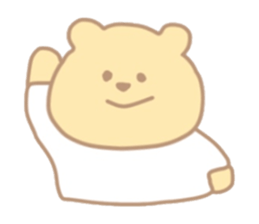 The bear which put on a t-shirt. sticker #10961511