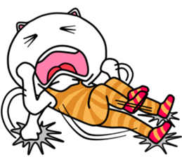 White   cat   (English Version) sticker #10961889