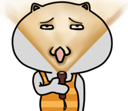 White   cat   (English Version) sticker #10961890