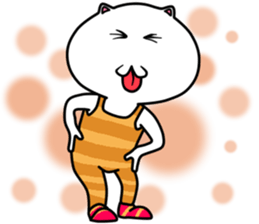 White   cat   (English Version) sticker #10961904