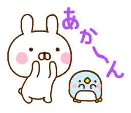 Rabbit Usahina & Penguin Kansai sticker #10962569