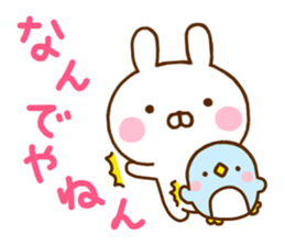 Rabbit Usahina & Penguin Kansai sticker #10962571