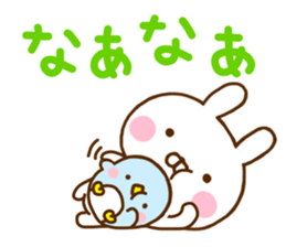 Rabbit Usahina & Penguin Kansai sticker #10962579