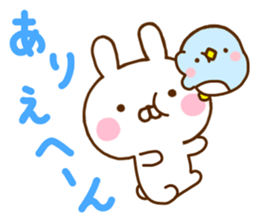Rabbit Usahina & Penguin Kansai sticker #10962590