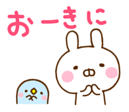Rabbit Usahina & Penguin Kansai sticker #10962601