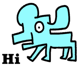 Cool shape dogs sticker #10963328