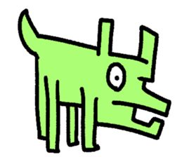 Cool shape dogs sticker #10963332