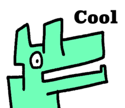 Cool shape dogs sticker #10963342