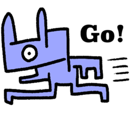 Cool shape dogs sticker #10963346