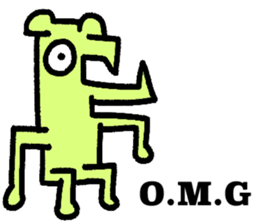 Cool shape dogs sticker #10963364