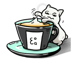Coffee Meow 2 sticker #10963960