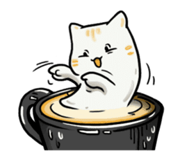 Coffee Meow 2 sticker #10963961