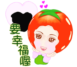 Tomato saucy sister ( 6 ) sticker #10964769