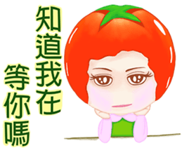 Tomato saucy sister ( 6 ) sticker #10964799