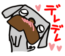 Pretty reaction Pug dog sticker #10965391