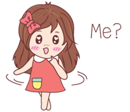 Bina Cute Girl (English Version) sticker #10965488