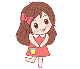 Bina Cute Girl (English Version) sticker #10965489