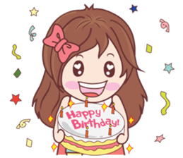 Bina Cute Girl (English Version) sticker #10965492