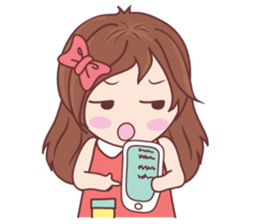 Bina Cute Girl (English Version) sticker #10965493