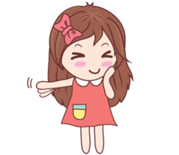 Bina Cute Girl (English Version) sticker #10965494