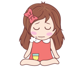 Bina Cute Girl (English Version) sticker #10965495