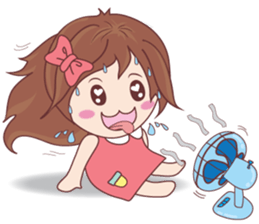 Bina Cute Girl (English Version) sticker #10965496