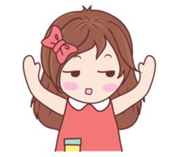 Bina Cute Girl (English Version) sticker #10965499