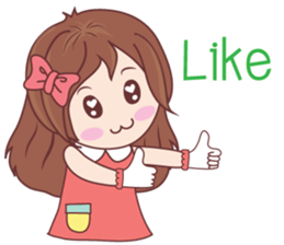 Bina Cute Girl (English Version) sticker #10965500