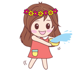 Bina Cute Girl (English Version) sticker #10965503