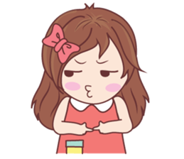 Bina Cute Girl (English Version) sticker #10965506