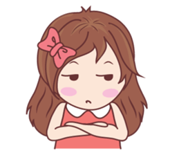 Bina Cute Girl (English Version) sticker #10965507