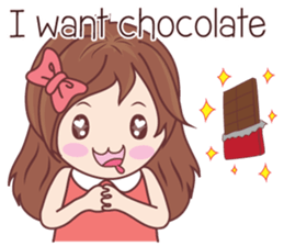 Bina Cute Girl (English Version) sticker #10965509