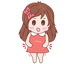 Bina Cute Girl (English Version) sticker #10965510