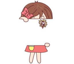 Bina Cute Girl (English Version) sticker #10965511