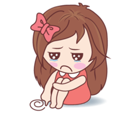 Bina Cute Girl (English Version) sticker #10965517