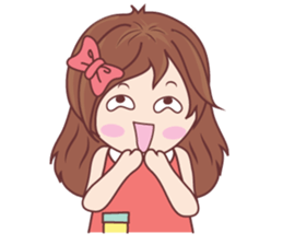 Bina Cute Girl (English Version) sticker #10965518