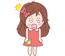 Bina Cute Girl (English Version) sticker #10965521