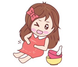 Bina Cute Girl (English Version) sticker #10965524