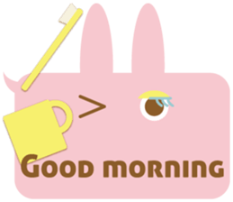 A balloon and the rabbit3 sticker #10966408