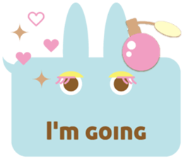 A balloon and the rabbit3 sticker #10966410