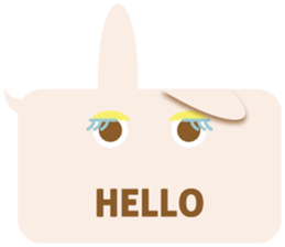 A balloon and the rabbit3 sticker #10966412