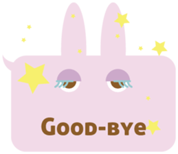 A balloon and the rabbit3 sticker #10966415